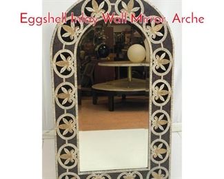 Lot 255 MAITLAND SMITH Ornate Eggshell Inlay Wall Mirror. Arche