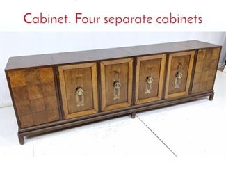 Lot 259 5pc Credenza Modernist Cabinet. Four separate cabinets 