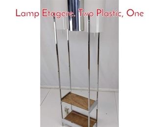Lot 273 Paul Mayen Chrome Floor Lamp Etagere. Two Plastic, One 