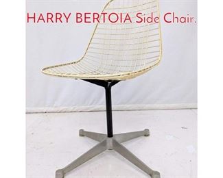 Lot 295 SIngle White rubberized mesh HARRY BERTOIA Side Chair. 