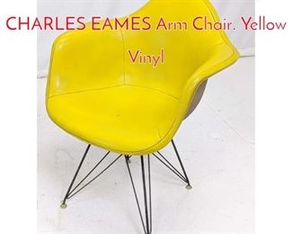 Lot 287 HERMAN MILLER by CHARLES EAMES Arm Chair. Yellow Vinyl 