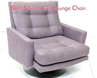 Lot 403 Modernist Aluminum Tulip Base Swivel Arm Lounge Chair. 