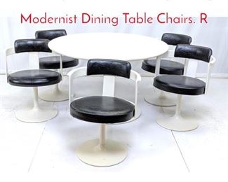 Lot 415 6pc DAYSTORM Space Age Modernist Dining Table Chairs. R