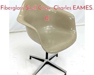 Lot 296 HERMAN MILLER Fiberglass Shell Chair. Charles EAMES. Bl