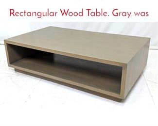 Lot 446 Contemporary Oversized Rectangular Wood Table. Gray was