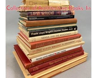 Lot 456 FRANK LLOYD WRIGHT Collection of Architecture Books. In