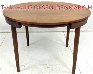 Lot 485 Danish Modern Teak Dining Table. HANS OLSEN, DENMARK. H