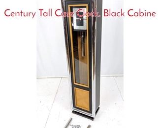 Lot 505 HOWARD MILLER Mid Century Tall Case Clock. Black Cabine