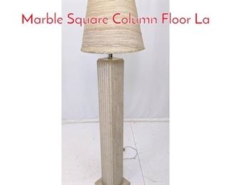 Lot 509 Decorator Tall Travertine Marble Square Column Floor La