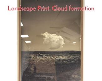 Lot 400 Lg Format Photographic Landscape Print. Cloud formation