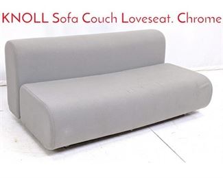 Lot 541 KAZUHIDE TAKAHAMA for KNOLL Sofa Couch Loveseat. Chrome