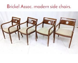 Lot 579 4pc WARD BENNETT for Brickel Assoc. modern side chairs.