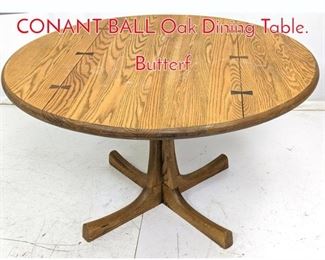 Lot 608 RUSSEL WRIGHT for CONANT BALL Oak Dining Table. Butterf