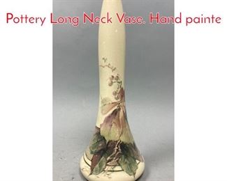 Lot 631 WELLER American Art Pottery Long Neck Vase. Hand painte
