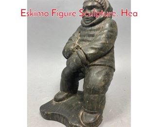 Lot 673 Alaskan Eskimo Caved Stone Eskimo Figure Sculpture. Hea