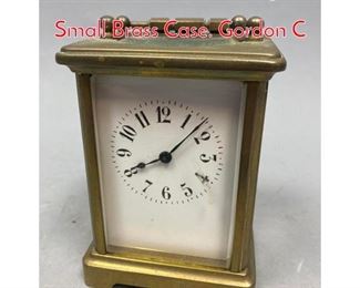 Lot 678 Brass French Carriage Clock. Small Brass Case. Gordon C