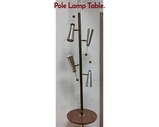 Lot 42 RAYMOND LOEWY Stiffel Futura Extension Pole Lamp Table.