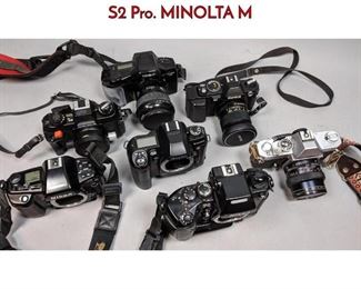 Lot 701 7pc 35mm Camera Lot. FUJIFILM FinePix S2 Pro. MINOLTA M