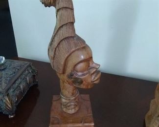 Bermuda hand carved figure art