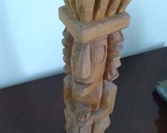 Carved wood figure