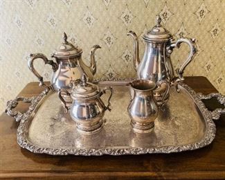 Sterling silver tea set, Prelude by International