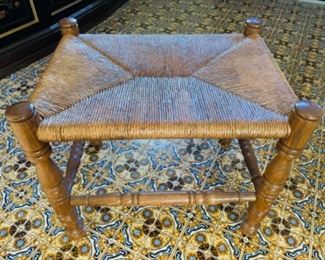 Rush seat stool/seat