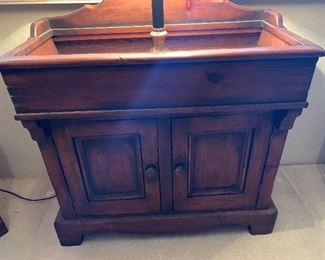 Cherry wood dry sink