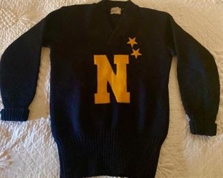 Naval Academy 1943-44 letterman’s sweater