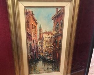 1960’s Venetian oil on canvas 