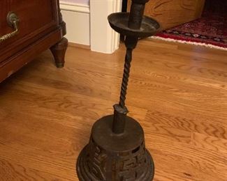 Large, Antique Chinese candle-holder