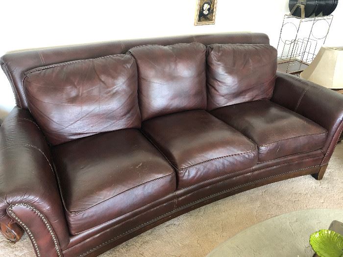 leather sofa. Very Nice