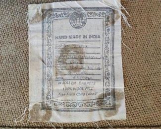 rug label