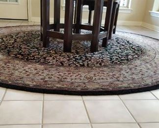 handmade area rug -90" in diameter