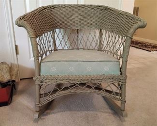 wicker rocking chair
