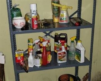 8 metal shelving units available