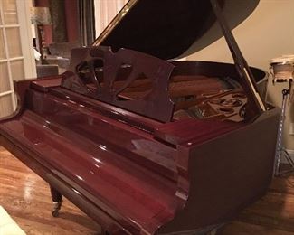 Schimmel Piano, Elegant, High Polished Wood grain Finish