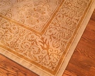 Carpet in Gold and Off White