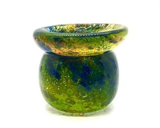 A talented artist in his own right, our client has allowed us to offer a portion of his collection in this sale. This is one of many pieces of blown glass created by our client. 