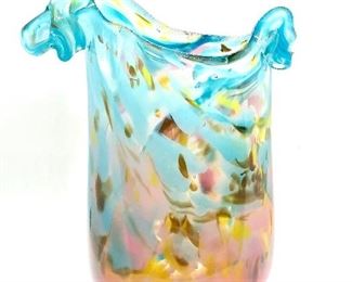 A talented artist in his own right, our client has allowed us to offer a portion of his collection in this sale. This is one of many pieces of blown glass created by our client. 