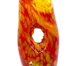 A talented artist in his own right, our client has allowed us to offer a portion of his collection in this sale. This is one of many pieces of blown glass created by our client. 