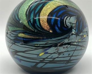 Murano glass orb. Italian. 