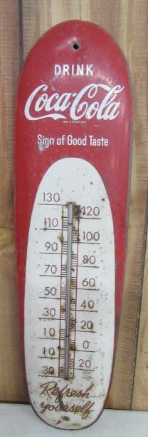 30" Metal Coke Thermometer 
