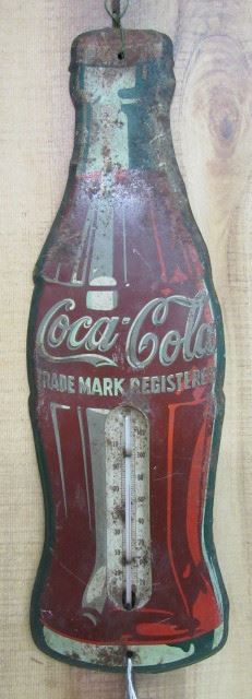 17" Metal Coke Bottle Thermometer 