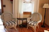 Wicker Porch Furniture (Table & Another Chair Not Pictured)