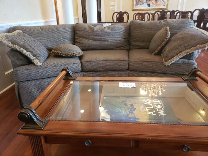 105" long sofa and cofee table
