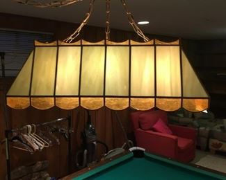 SLAG GLASS POOL BILLIARD LIGHT