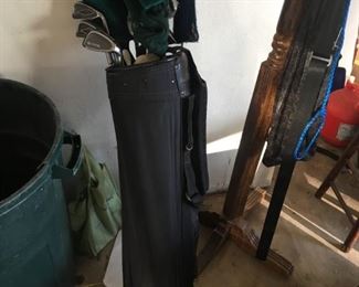 GOLF CLUBS AND BAGS