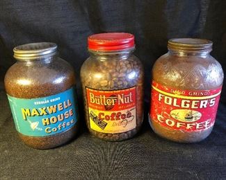 Vintage Coffee Jars 