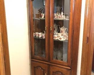 Vintage Corner Display Cabinet 