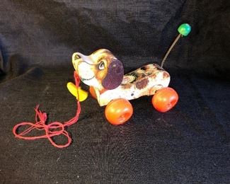 Vintage 1965 Fisher Price Little Snoopy pull toy